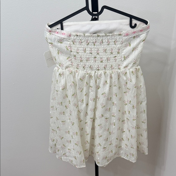 Altar'd State Strapless White Floral Dress - Picture 6 of 7